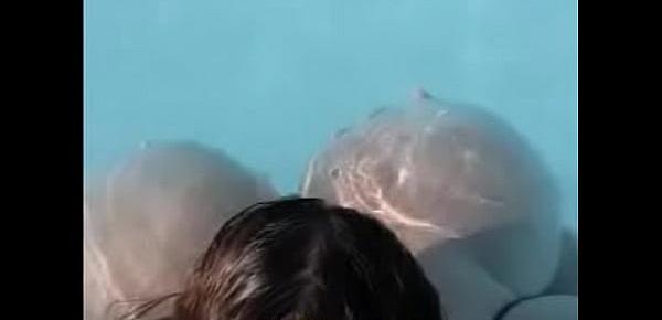  eMelons Serenity Davis downblouse in the pool